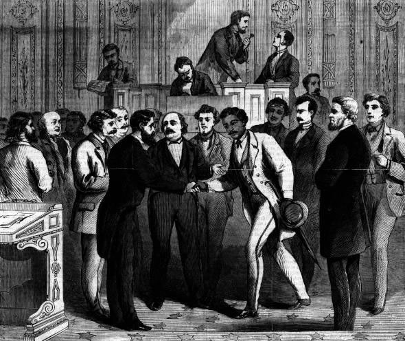 John Willis Menard arrives in the chamber of the United States House of Representatives