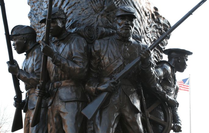 The Spirit of Freedom statue at the African-American Civil War Memorial in Washington, D.C.