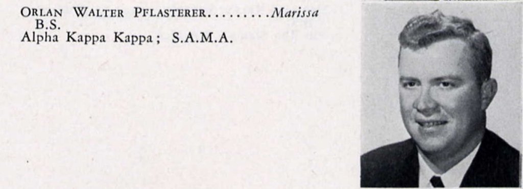 Orlan's medical school yearbook photo